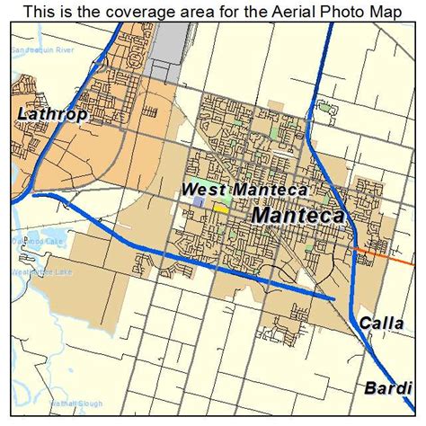Manteca Zip Code Wall Map
