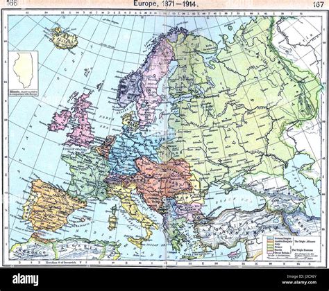 Map Europe 1914 Hi Res Stock Photography And Images Alamy