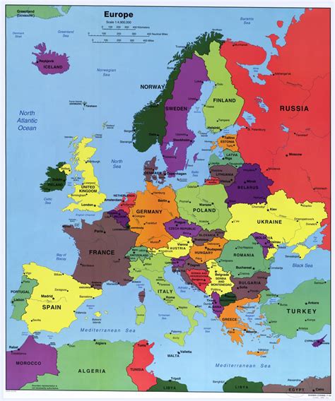 Map Europe Europe Countries Political Map Europe Map Europe Map