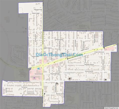 Map Of Cockrell Hill City Thong Thai Real Map Of Cockrell Hill City Thong Thai Real