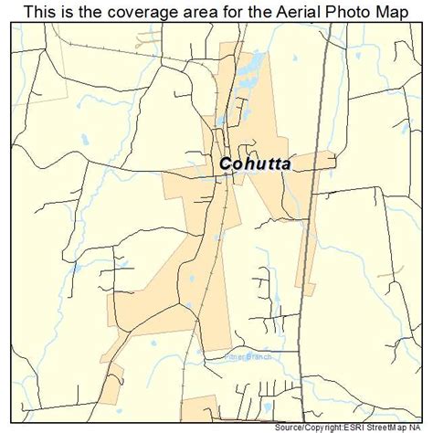 Map Of Cohutta Ga Georgia