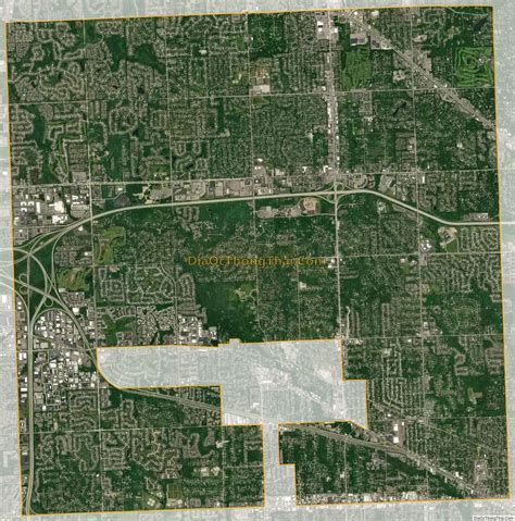 Map Of Farmington Hills City Thong Thai Real