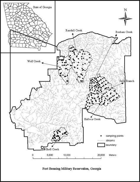 Map Of Fort Benning Military Installation Showing The Spatial Download Scientific Diagram