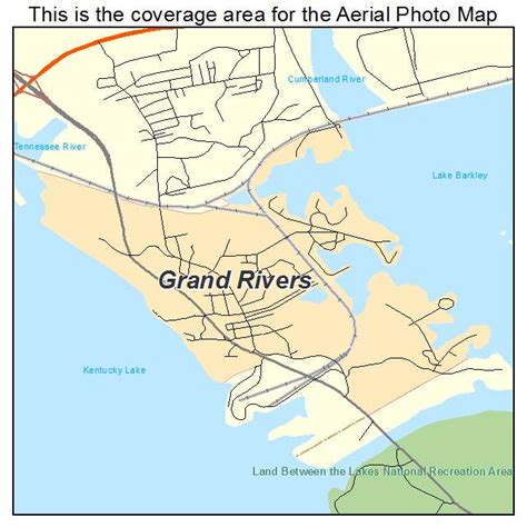 Map Of Grand Rivers Ky Kentucky