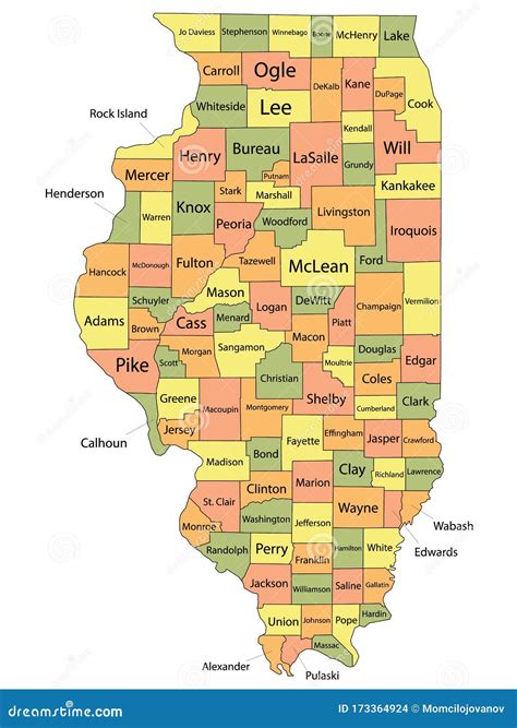 Map Of Illinois Counties Free Printable Maps