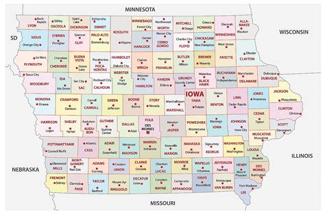 Iowa Map Guide