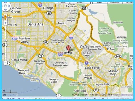 Map Of Irvine California Map Of Irvine California