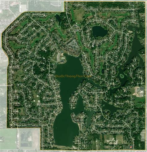 Map Of Lakes Of The Four Seasons Cdp Thong Thai Real Map Of Lakes Of The Four Seasons Cdp Thong Thai Real