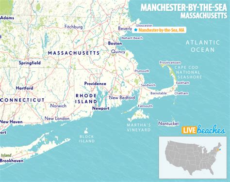 Map Of Manchester By The Sea Massachusetts Live Beaches