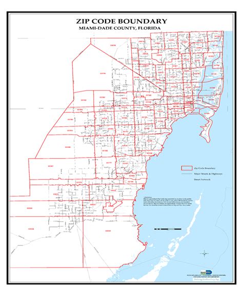 Map Of Miami Dade County Subdivided Into Zip Codes Download Scientific Diagram