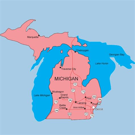 Map Of Michigan Map Of Michigan