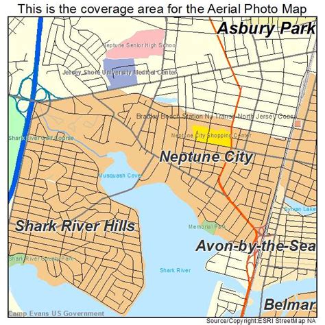 Map Of Neptune City Nj New Jersey