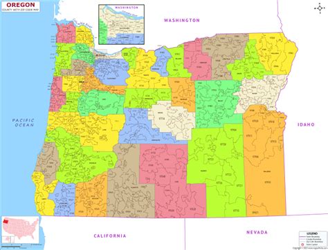 Map Of Oregon Zip Codes