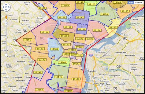 Map Of Philadelphia Zip Codes
