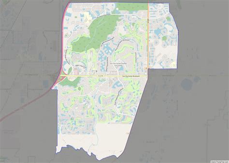 Map Of Sun City Center Cdp Thong Thai Real