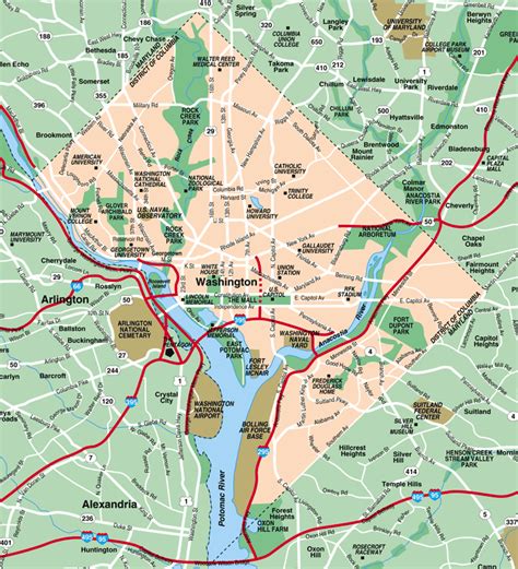 Map Of Wash Dc Area