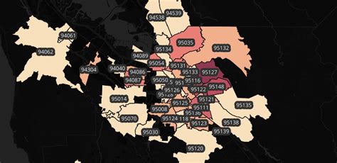 Map Residential Zip Codes Of People Who Died From Covid 19 In Santa Clara County Nbc Bay Area