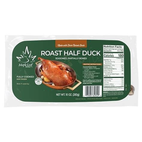 Maple Leaf Farms Fully Cooked Roast Half Duck 10 Ounce 6 Per Case