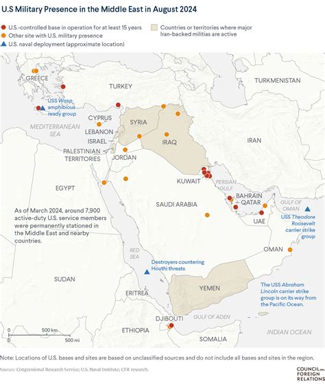 Mapping The Growing U S Military Presence In The Middle East Council Mapping The Growing U S Military Presence In The Middle East Council