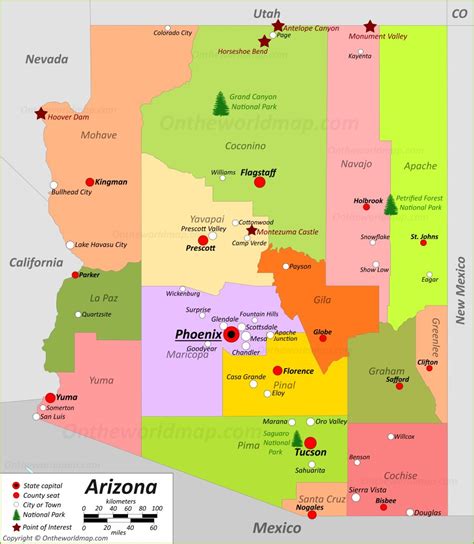 Maps Arizona Cities Arizona Map