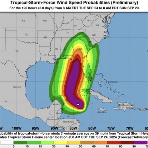 Maps Show Track Of Potential Hurricane Helene