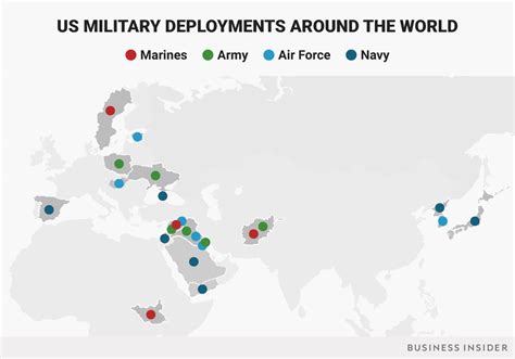 Maps Where 1 3 Million Us Troops Are Deployed Around The World