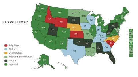 Marijuana Laws By State For 2025 Where Is Cannabis Legal Pot Monk