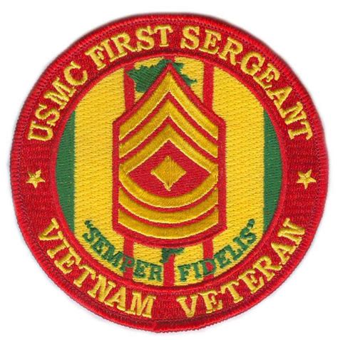 Marine Corps Staff Sergeant Vietnam Veteran Usmc Embroidered Military Patch Marine Corps Staff Sergeant Vietnam Veteran Usmc Embroidered Military Patch