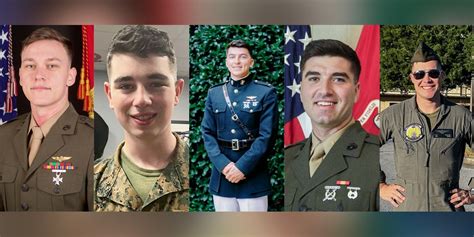 Marines Identify 5 Killed In Training Flight After Helicopter Crash Fox Weather