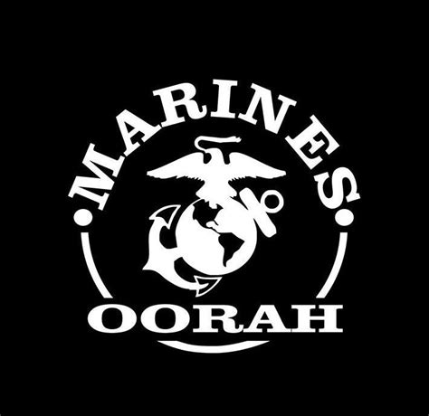 Marines Oorah Car Decal Sticker Marines Oorah Car Decal Sticker