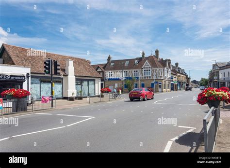 Market Square Sandy Bedfordshire England United Kingdom Stock Photo