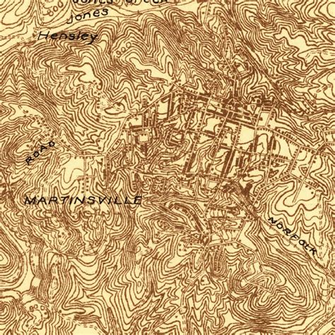 Martinsville Va Nc 1924 48000 Scale Map By United States Geological