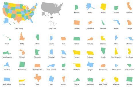 Mastering Usa Map Drawing Step By Step Guide Using Conceptdraw Diagram