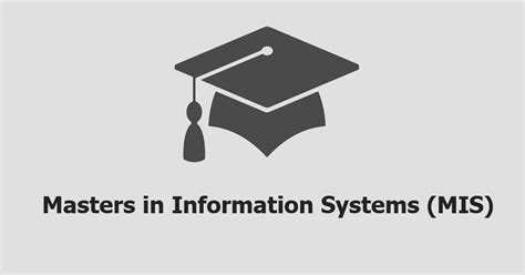 Master's Degree in Information Systems