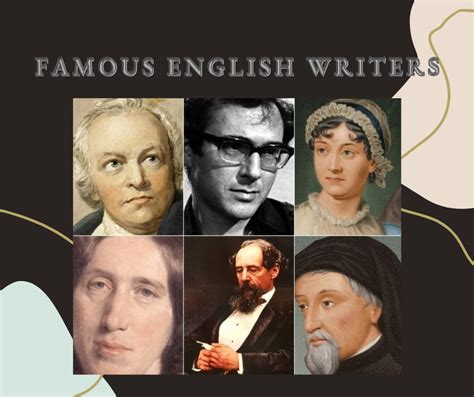 Famous English Writers Masters