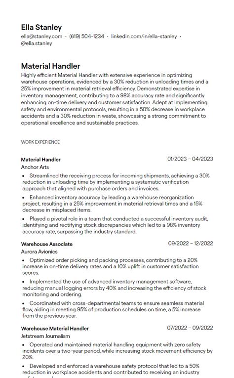 How to Land a Successful Material Handler Position in Today’s Job Market