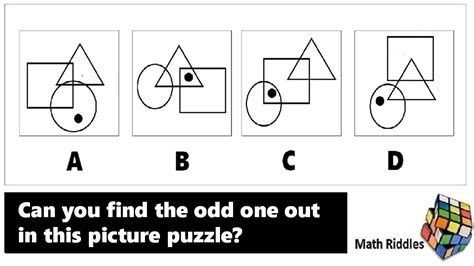 Math Riddles Iq Test Find The Odd One Out Picture Puzzle Part 3 Math Riddles Iq Test Find The Odd One Out Picture Puzzle Part 3
