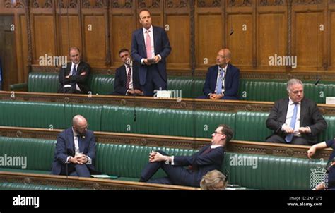 Matt Hancock Returns To The Houses Of Parliament In London For First Matt Hancock Returns To The Houses Of Parliament In London For First