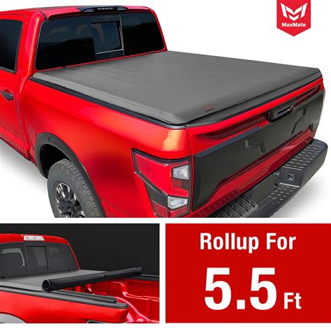 Maxmate Soft Roll Up Truck Bed Tonneau Cover Compatible With 2017 2025 Honda Ridgeline 5 4 64 Bed Tch169065