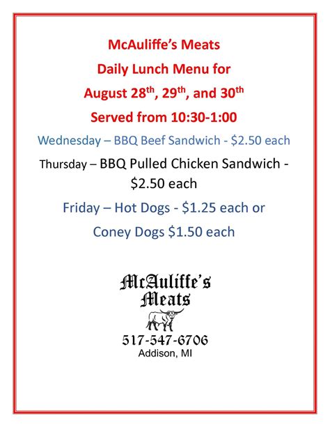 Mcauliffe Amp 39 S Meats Meat Shop In Addison Mi Updated January 2026 Mcauliffe Amp 39 S Meats Meat Shop In Addison Mi Updated January 2026