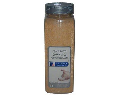Mccormick Garlic Granulated 25Oz 708G 32 96Usd Spice Place
