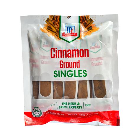Mccormick Ground Cinnamon Singles 3G X 12 Amp 39 S Mccormick Ground Cinnamon Singles 3G X 12 Amp 39 S