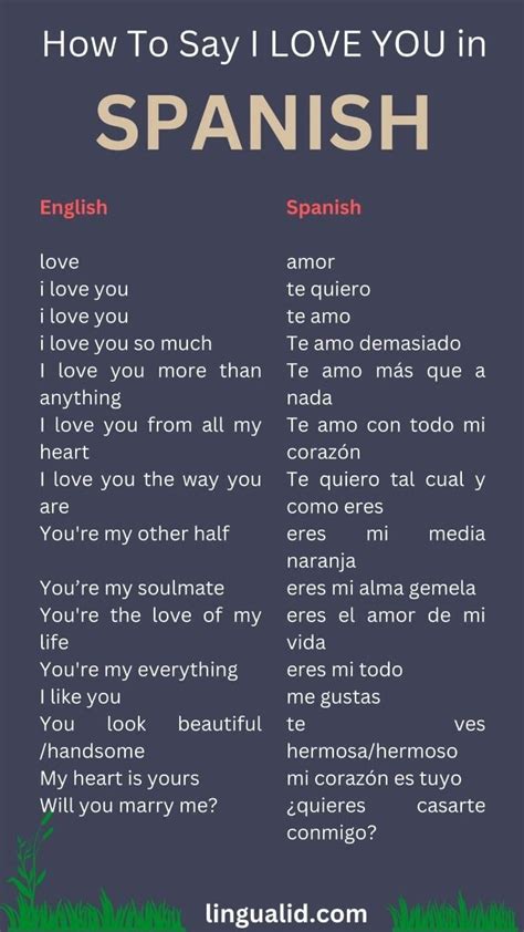 Me Love You In Spanish At Stuart Kelley Blog