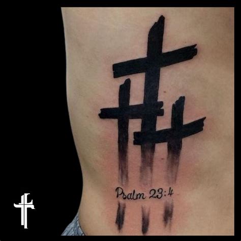 Meaning Of 3 Cross Tattoo 90 Three Cross Tattoo Designs Flash Your