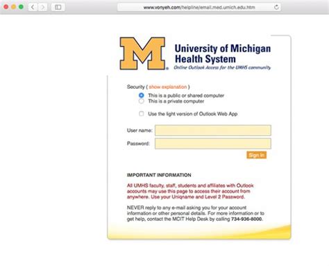 Med Umich Email Login