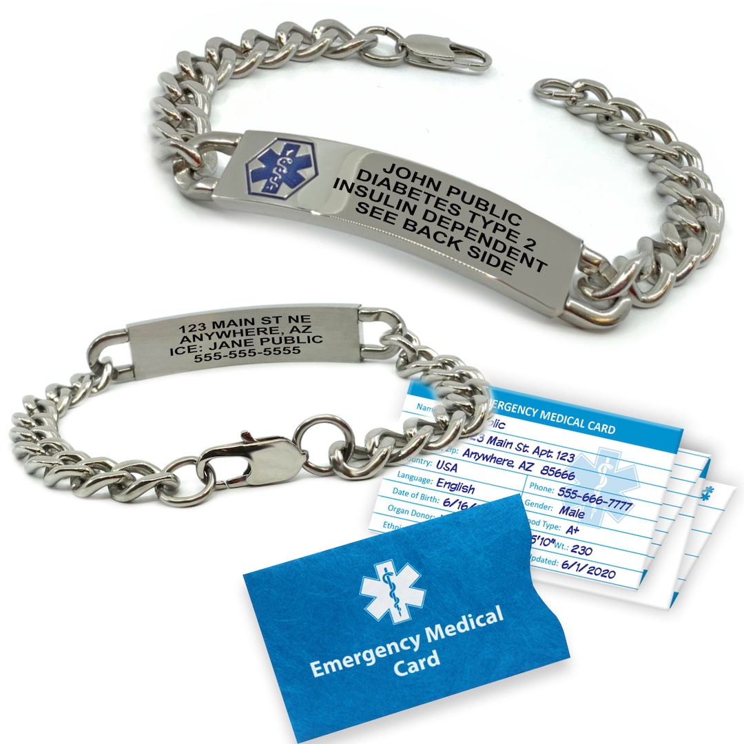 Medical Alert Bracelet For Men