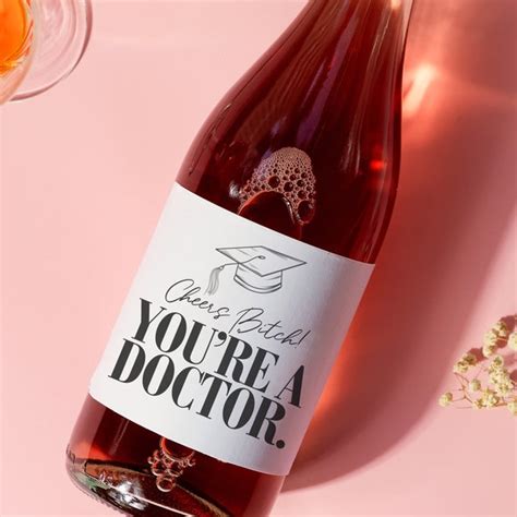 Medical School Graduation Wine Labels Etsy