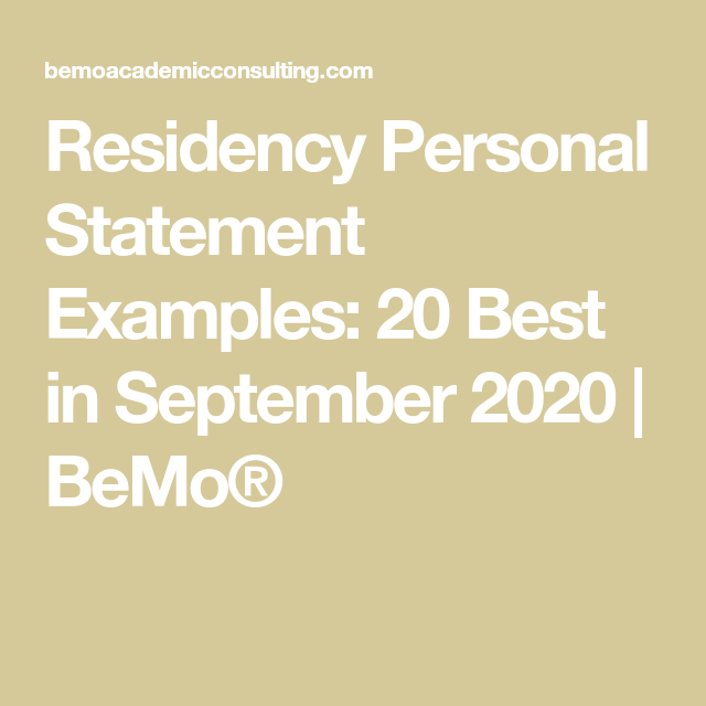 Medical School Personal Statement Examples 20 Best In 2020 Bemo