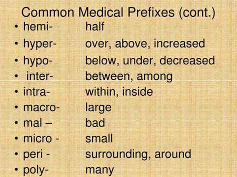 Medical Terminology Inter