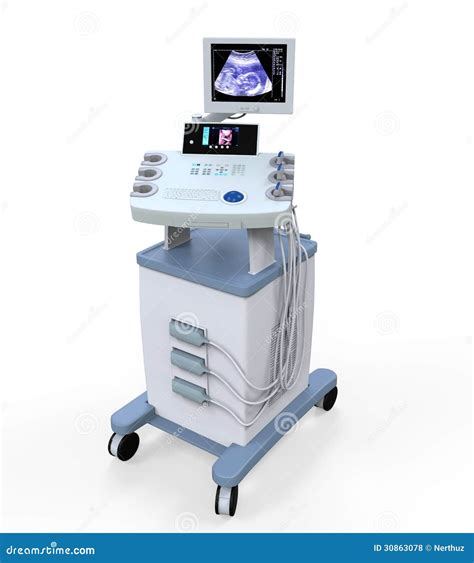 Medical Ultrasound Diagnostic Machine Stock Image Image Of Diagnostic